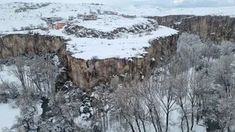 Ihlara Vadisi Beyaza Büründü