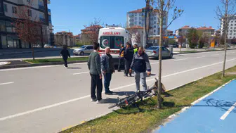 Otomobilin Çarptığı Bisikletli Ağır Yaralandı