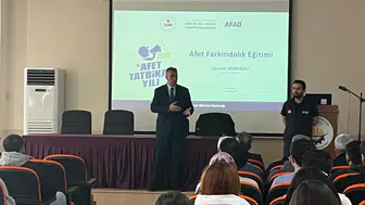 ASÜ Mühendislik Fakültesinde AFAD farkındalık eğitimi düzenlendi