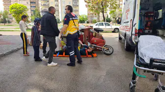 3 tekerlekli motosiklet devrildi: 1 yaralı