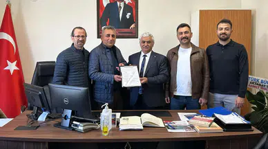 Türk Sağlık-Sen Aksaray Şube Başkanı   Vahdi Arıkök, Mazbatasını Teslim Aldı