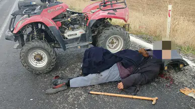 Ağaçören ilçesinde ATV devrildi: 1 yaralı