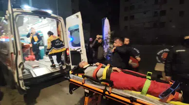 2’nci katın balkonundan 1’inci katın balkonuna düşüp yaralandı