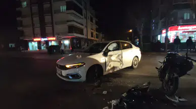 Aksaray’da otomobil ile motosiklet çarpıştı: 1 yaralı