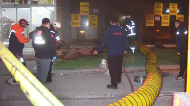 Aksaray’da korkutan iş yeri yangını