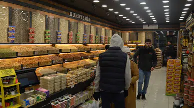 Kuruyemişçilerde Yeni Yıl Bereketiyle Geldi