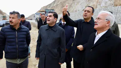 Yapım ihalesi gerçekleştirilen 46,3 km   Aksaray-Ortaköy yolunda inceleme