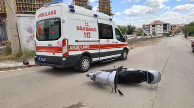 Otomobil ile Motosiklet Çarpıştı: 1 Yaralı