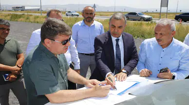 Belediye Başkanı Dr. Evren Dinçer Yapımı Devam Eden Tır Garajı Projesinde İncelemelerde Bulundu