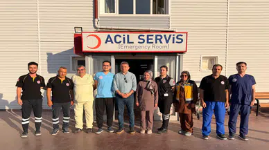 Güzelyurt ve Gülağaç ilçelerindeki sağlık tesislerini ziyaret