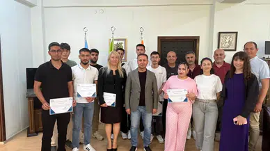 ASÜ Teknik Bilimler MYO öğrencilerinin sahadaki başarısı sertifikayla taçlandırıldı