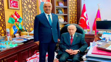 MHP İL Başkanı Karataş, Bahçeli’yi ziyaret etti