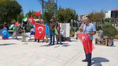 Aksaray’da Cuma Çıkışı Filistin’e Destek