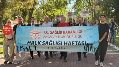 Halk Sağlığı Haftası’nda farkındalık yürüyüşü