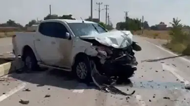 Aksaray’da traktör ile pikap çarpıştı: 2 yaralı