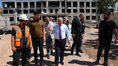 Vali Duru eğitim yatırımlarını yerinde inceledi