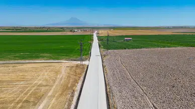 7 kilometrelik yol tamamlandı