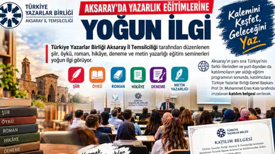 TYB aksaray’ın online yazarlık eğitimlerine yoğun ilgi