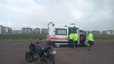 Aksaray’da motosikletin devrildi: 1 yaralı