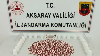 Aksaray’da bin 120 sentetik ecza hap ele geçirildi: 3 tutuklama
