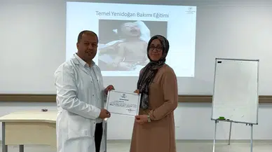 Aksaray Eğitim ve Araştırma Hastanesi’nde Temel Yenidoğan Bakım Eğitimi