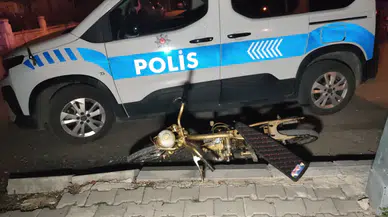 Terk edilmiş motosiklet otoparka çekildi