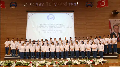 ASÜ Sağlık Bilimleri Fakültesinde öğrenciler üniformalarını giyerek mesleğe ilk adımlarını attı