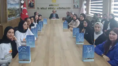 Kültür Mirası Yolculuğu projesinde İstanbul’dan öğrenciler Aksaray’a geldi