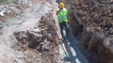 Köylerin içme suyu hatları yenileniyor