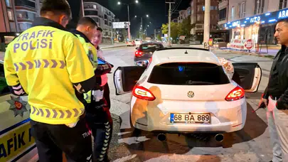 Abart egzozlu araç sürücüsüne 11 bin 434 lira ceza