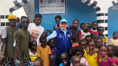 Aksaraylı hayırseverler Gambiya su kuyusu açtı