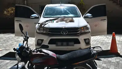 Eskil’de far ışığıyla ava ceza