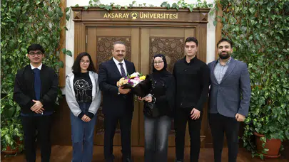 ASÜ ESN Topluluğu’ndan Rektör   Arıbaş’a Öğretmenler Günü ziyareti