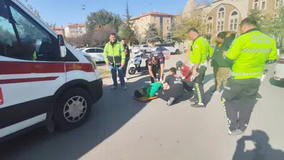 Motosiklet Devrildi: 1 Yaralı