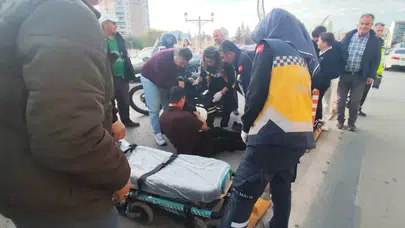 Motosiklet Kamyonete Arkadan Çarptı: 1 Yaralı