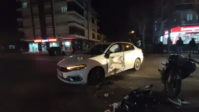 Aksaray’da otomobil ile motosiklet çarpıştı: 1 yaralı