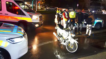 Polisin “dur” ihtarına uymayan çocuk sürücü, kaçarken kaza yapıp yaralandı