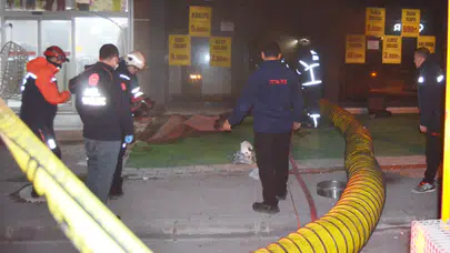 Aksaray’da korkutan iş yeri yangını