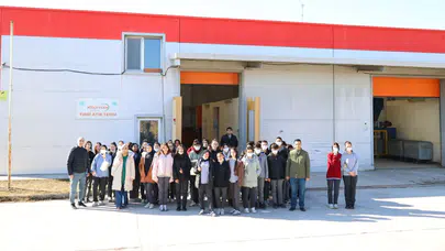 Sağlık Meslek Lisesi Öğrencileri Tıbbi  Atık Sterilizasyon Tesisini Ziyaret Etti