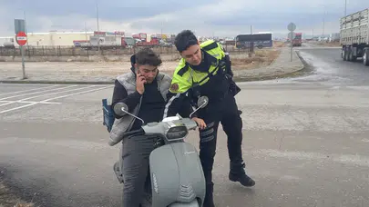 Aksaray polisinden motosiklet sürücülerine güvenlik uyarısı