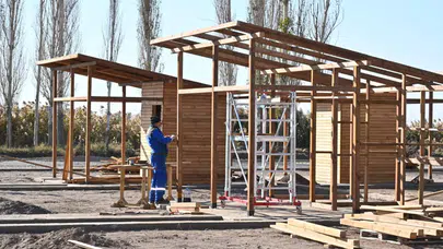 Aksaray’da Hobi Bahçesi Projesinde Montaj Çalışmaları Sürüyor