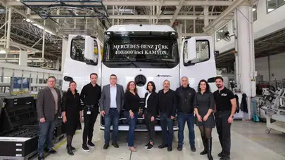 Mercedes-Benz Aksaray’dan 400 bininci kamyon yola çıktı
