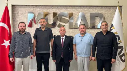 MÜSİAD yönetiminden, Aksaray Defterdarına ziyaret