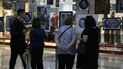 ParkSite AVM’de Baskı Resim Sergisi Açıldı