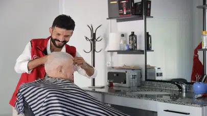 Ücretsiz berber ve kuaför hizmetine yaz yoğunluğu
