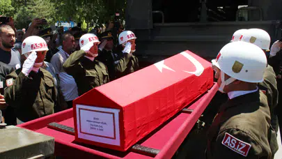Kaza Şehidi Uzman Çavuş  Son Yolculuğuna Uğurlandı