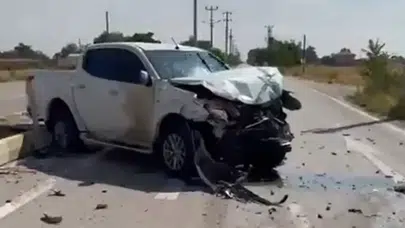Aksaray’da traktör ile pikap çarpıştı: 2 yaralı