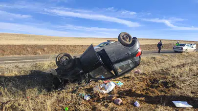 Otomobil Takla Attı: 1 Yaralı