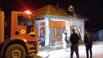 Market yangını korkuttu