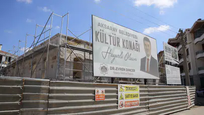 Kültür Konağı Aslına Uygun Olarak Yükseliyor